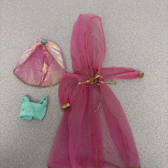 Barbie Other - Barbie Princess Jasmine Pieces, Evening Robe, Turquoise Top, Iridescent Skirt